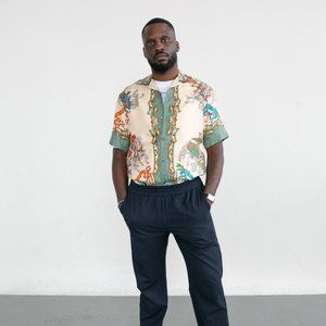 Gucci Silk Jousting Print Bowling Shirt